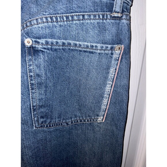We the Free Slade Slim Selvedge Jeans Womens Sz 28 Cropped Cuffed New - Picture 7 of 10